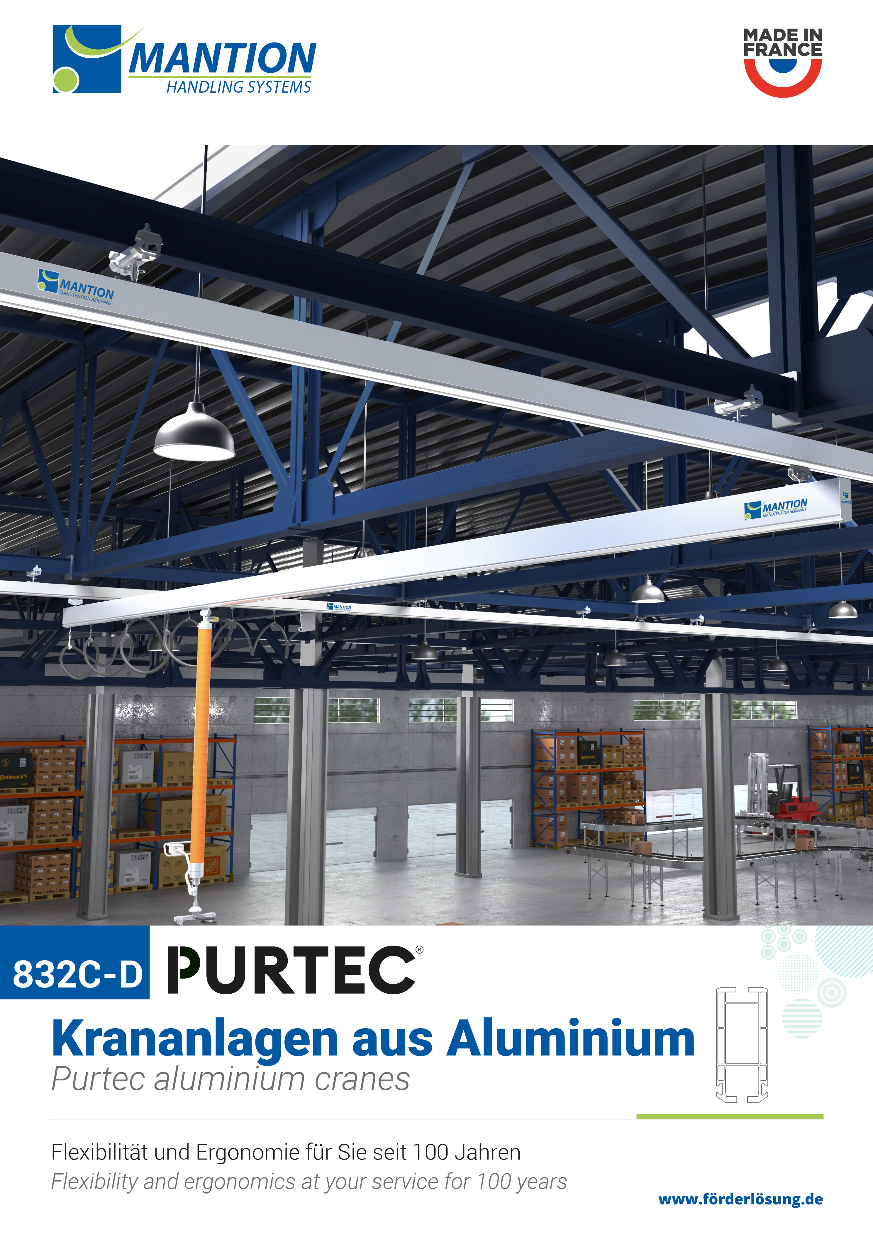 832C-D - PURTEC by MANTION - KRANANLAGEN AUS ALUMINIUM