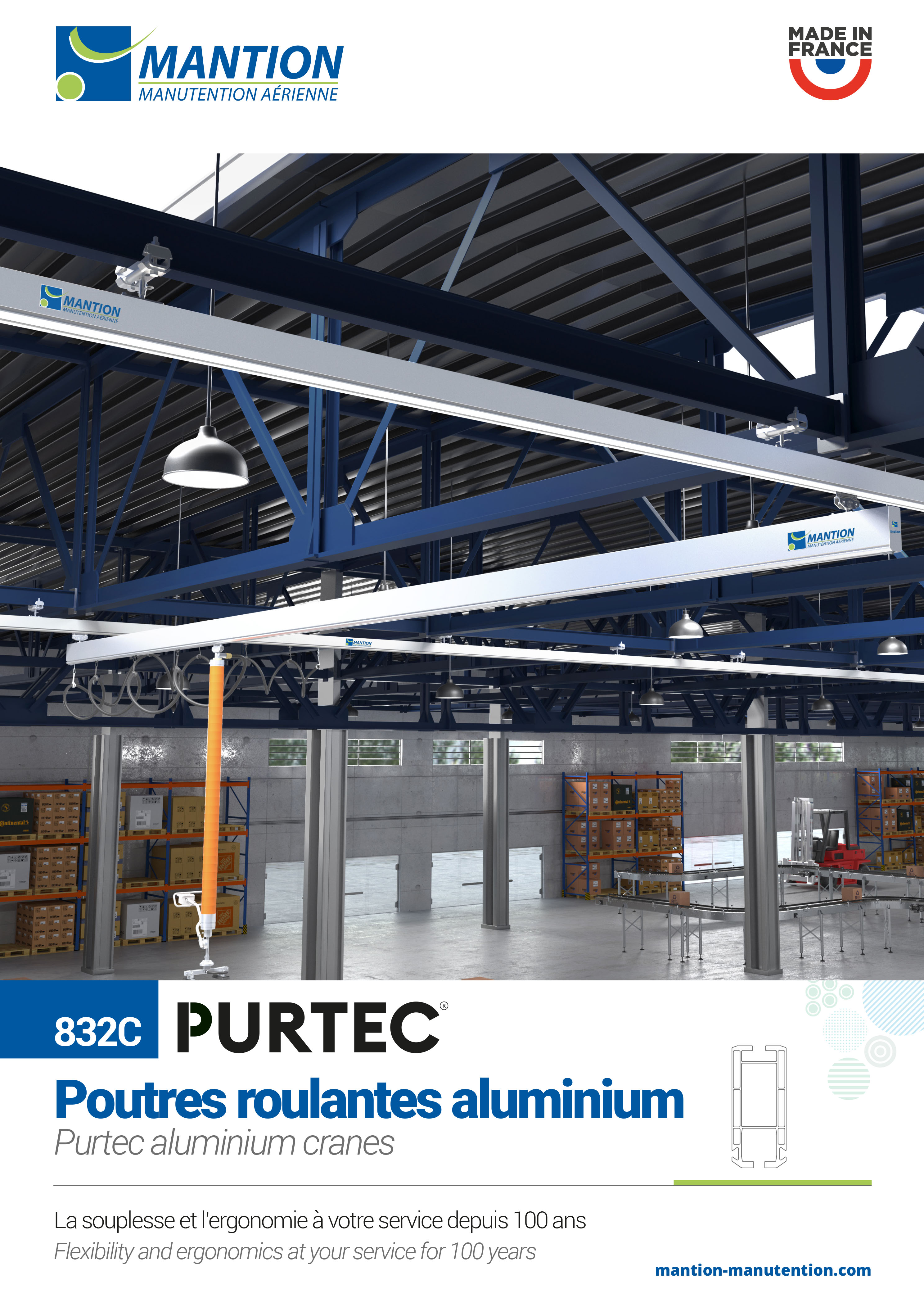 832C - PURTEC - Poutres roulantes aluminium